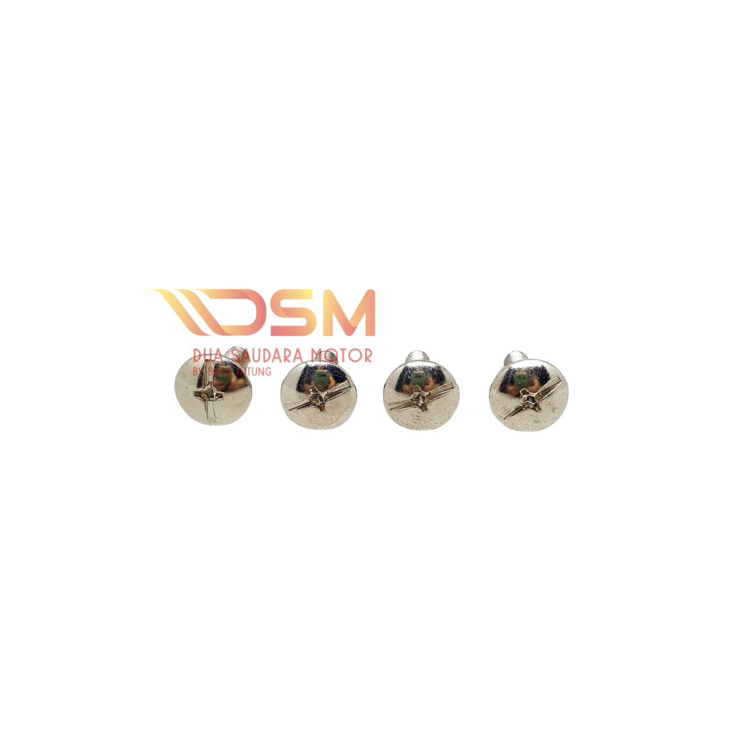 Baut Cover Samping Body Bodi Viar Karya 150 200 cc Baut Topi Chrome (2)