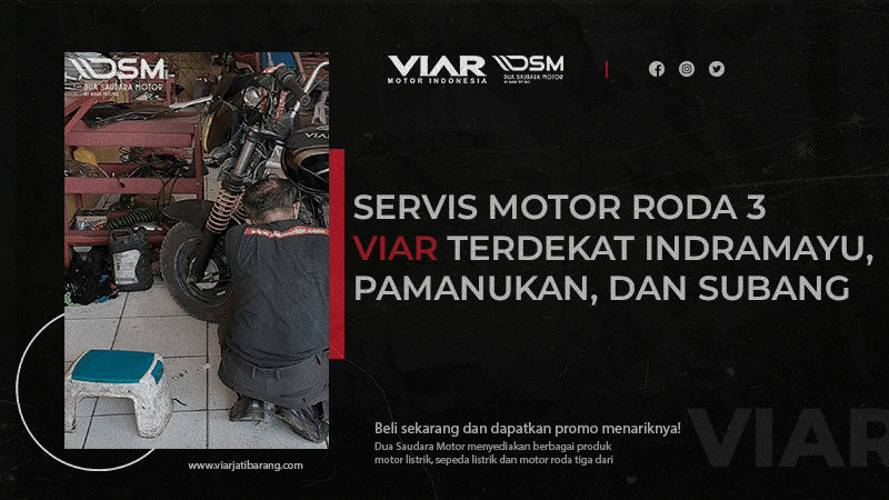 servis motor roda 3 viar